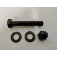 Zwarte bout met bolmoer