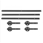 Railsysteem 244 cm met 2 sets spaak rollers