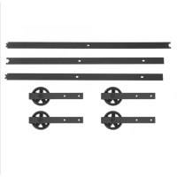 Railsysteem 244 cm met 2 sets spaak rollers