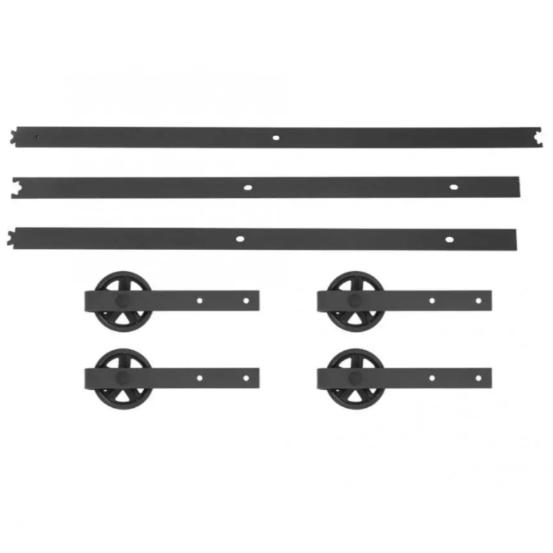 Railsysteem 244 cm met 2 sets spaak rollers