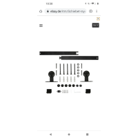 Railsysteem zwart 200 cm T model